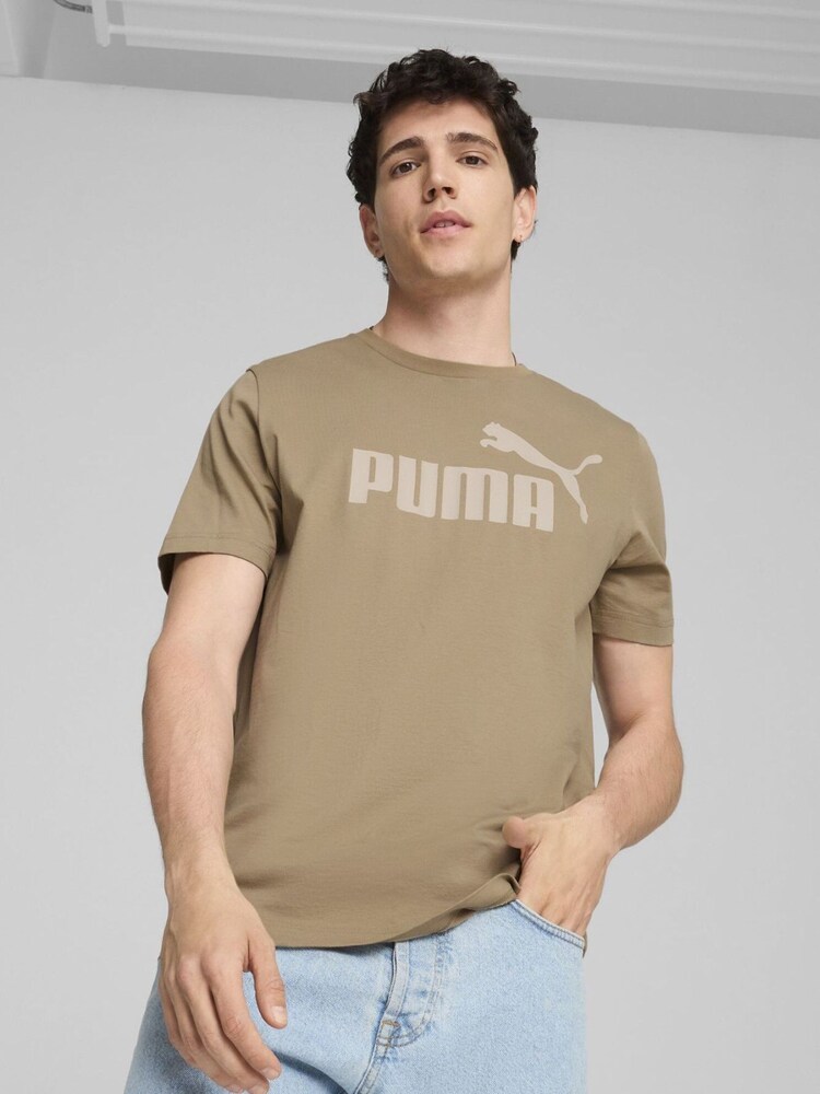 Marrón - Camiseta de hombre Puma Essentials Logo 100% algodón - Imagen 1 de 5