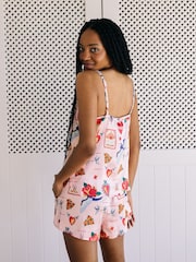 Their Nibs Pink Mon Coeur Satin Nightie - Image 1 of 7