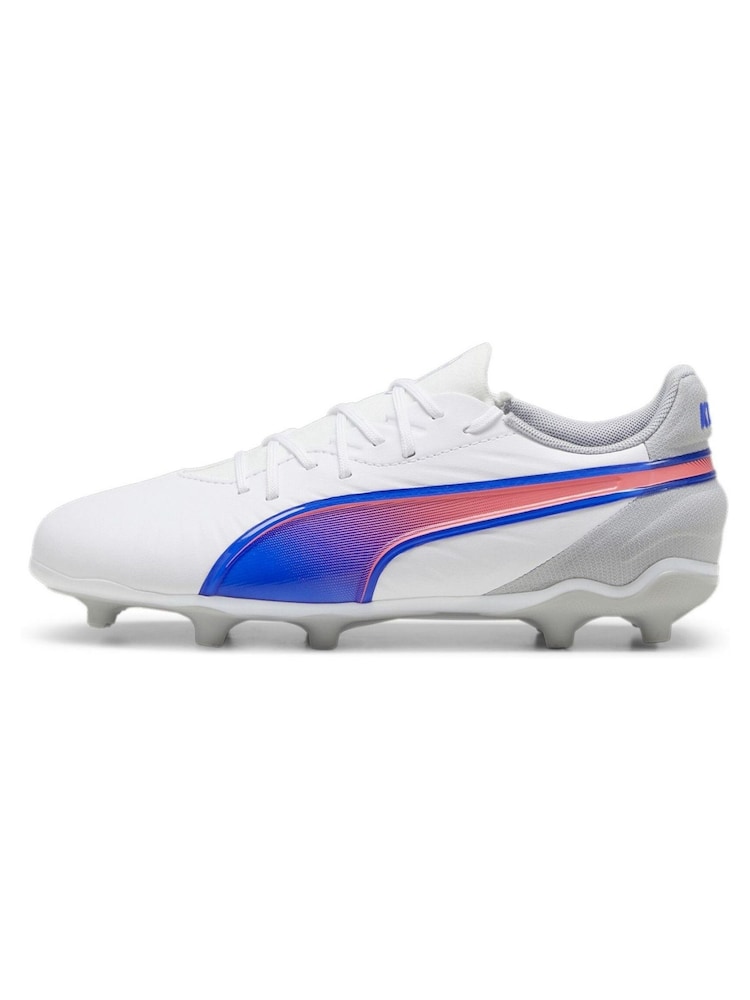 Puma White Youth Boys KING MATCH FG/AG Football Boots - Image 2 of 6