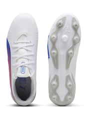 Puma White Youth Boys KING MATCH FG/AG Football Boots - Image 5 of 6
