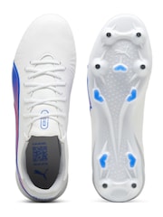 Puma White Mens KING MATCH MxSG Football Boots - Image 4 of 6