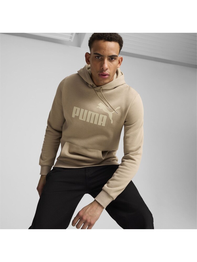 Puma Brown Mens Essentials Big Logo Hoodie - Image 2 of 6 Puma Brown Mens Essentials Big Logo Hoodie - Image 2 of 6