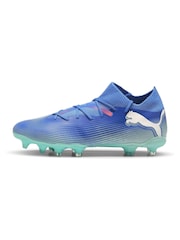 Puma Blue Womens FUTURE 7 MATCH FG/AG Football Boots - Image 3 of 6