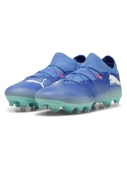 Puma Blue Womens FUTURE 7 MATCH FG/AG Football Boots - Image 4 of 6