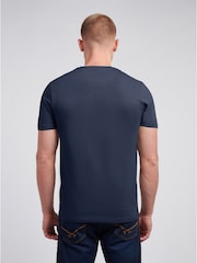 U.S. Polo Assn Blue U.S. Polo Assn. Mens Signature 100% Cotton Arch Print White T-Shirt - Image 4 of 7
