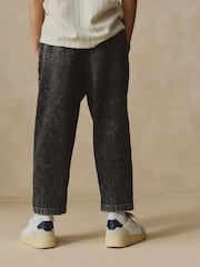 Black 100% Cotton Lightweight Pull On Jeans (3-16yrs) - Image 3 of 8