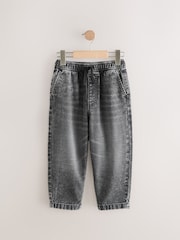 Black 100% Cotton Lightweight Pull On Jeans (3-16yrs) - Image 5 of 8