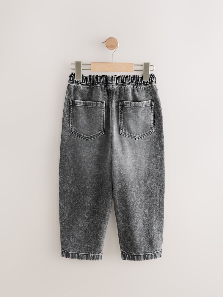 Black 100% Cotton Lightweight Pull On Jeans (3-16yrs) - Image 6 of 8