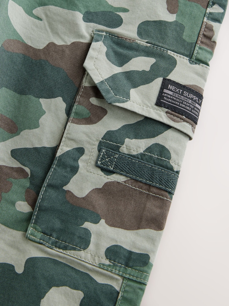Khaki Camo Cargo Trousers (3-16yrs) - Image 8 of 9