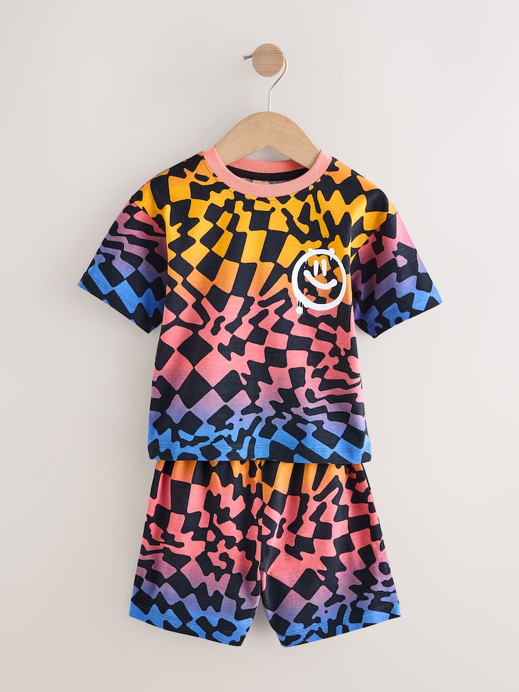 Multi Bright Tiedye Short Pyjamas 3 Pack (9mths-12yrs) - Image 6 of 11