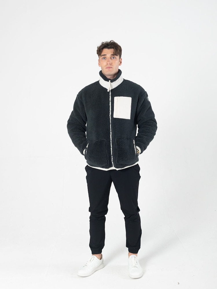 Gym + Coffee Grey Industry Fleece Jacket - Image 1 of 7