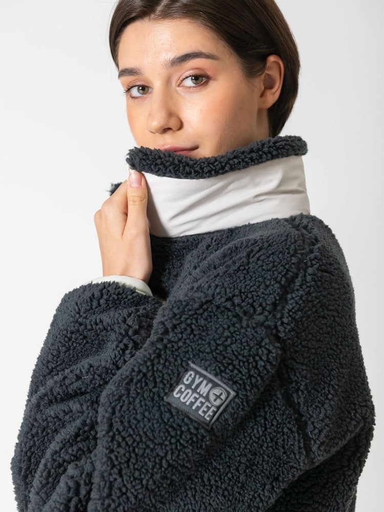 Gym + Coffee Grey Industry Fleece Jacket - Image 7 of 7