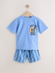 Blue Holiday Single Shorts Pyjamas (9mths-12yrs) - Image 1 of 5