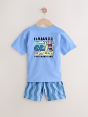 Blue Holiday Single Shorts Pyjamas (9mths-12yrs) - Image 2 of 5
