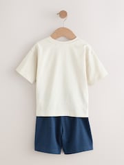 Red/Ecru Cars Short Pyjamas 3 Pack (9mths-10yrs) - Image 3 of 8