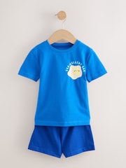 Blue / Grey Breakfast Short Pyjamas 3 Pack (9mths-8yrs) - Image 5 of 7