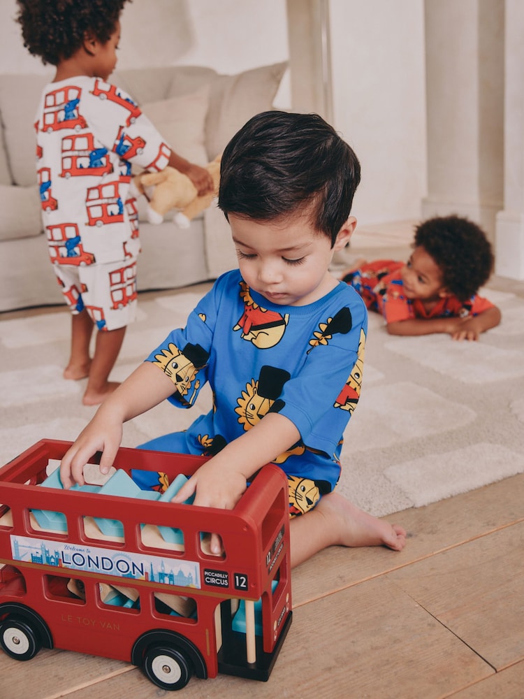 Red/Navy/White Short Pyjamas 3 Pack (9mths-8yrs) - Image 2 of 8