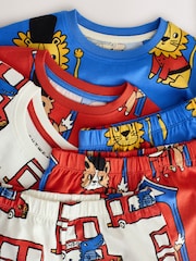 Red/Navy/White Short Pyjamas 3 Pack (9mths-8yrs) - Image 6 of 8