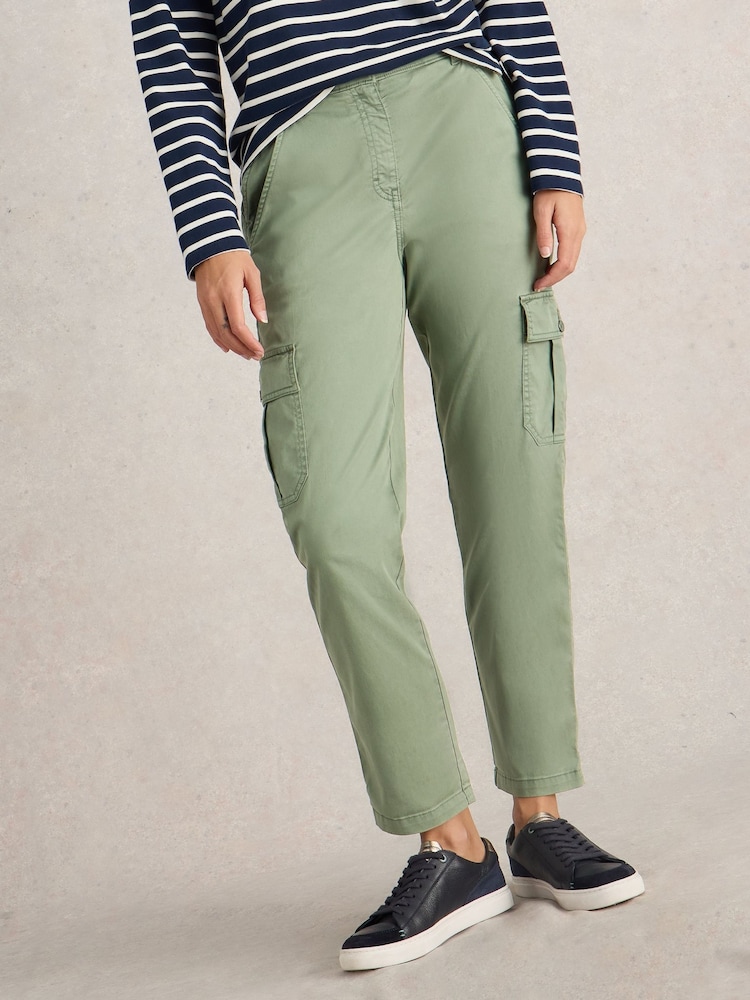 White Stuff Green Everleigh Cargo Trousers - Image 1 of 6