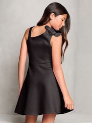 Lipsy Black Corsage Scuba Occasion Dress (5-16yrs) - Image 3 of 4