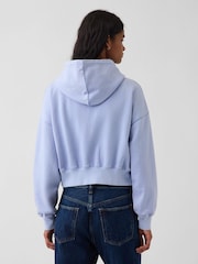 Gap Light Blue Vintage Soft Oversized Logo Zip-Up Hoodie - Image 2 of 4
