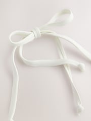 Blanc imprimé palmier Sequin - Haut triangle de bikini - Image 7 de 8