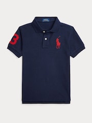 Polo Ralph Lauren Blue Boys Big Pony Varsity Polo Shirt - Image 1 of 2