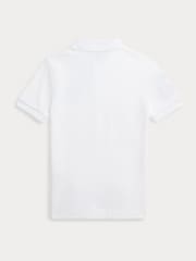 Polo Ralph Lauren White Boys Big Pony Varsity Polo Shirt - Image 2 of 2
