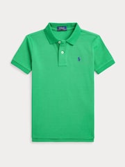 Polo Ralph Lauren Mid Green Boys Logo Polo Shirt - Image 1 of 2