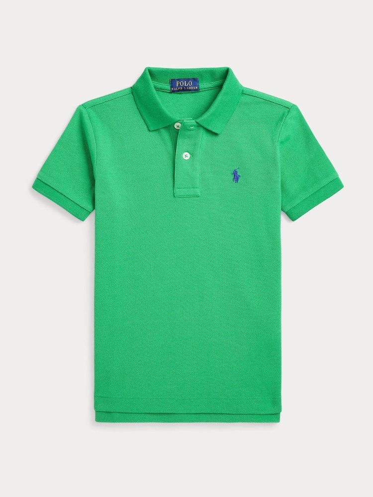 Polo Ralph Lauren Mid Green Boys Logo Polo Shirt - Image 1 of 2