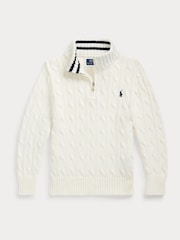 Polo Ralph Lauren White Jumper - Image 1 of 2