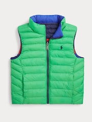Polo Ralph Lauren Multi Boys Reversible Padded Gilet - Image 3 of 3