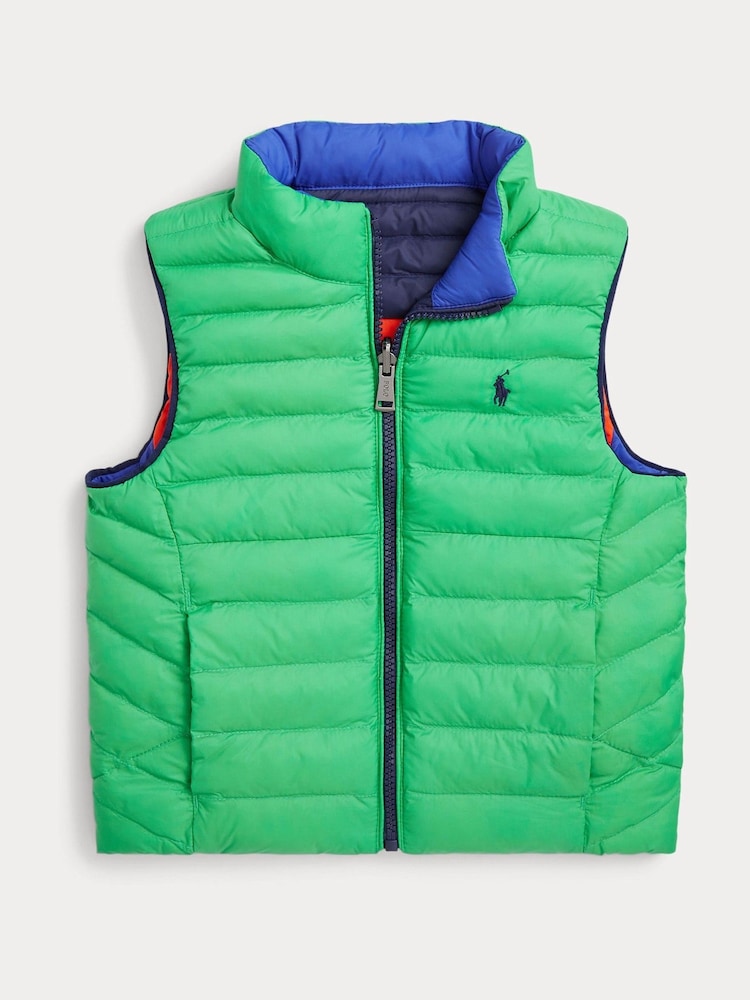 Polo Ralph Lauren Multi Boys Reversible Padded Gilet - Image 3 of 3