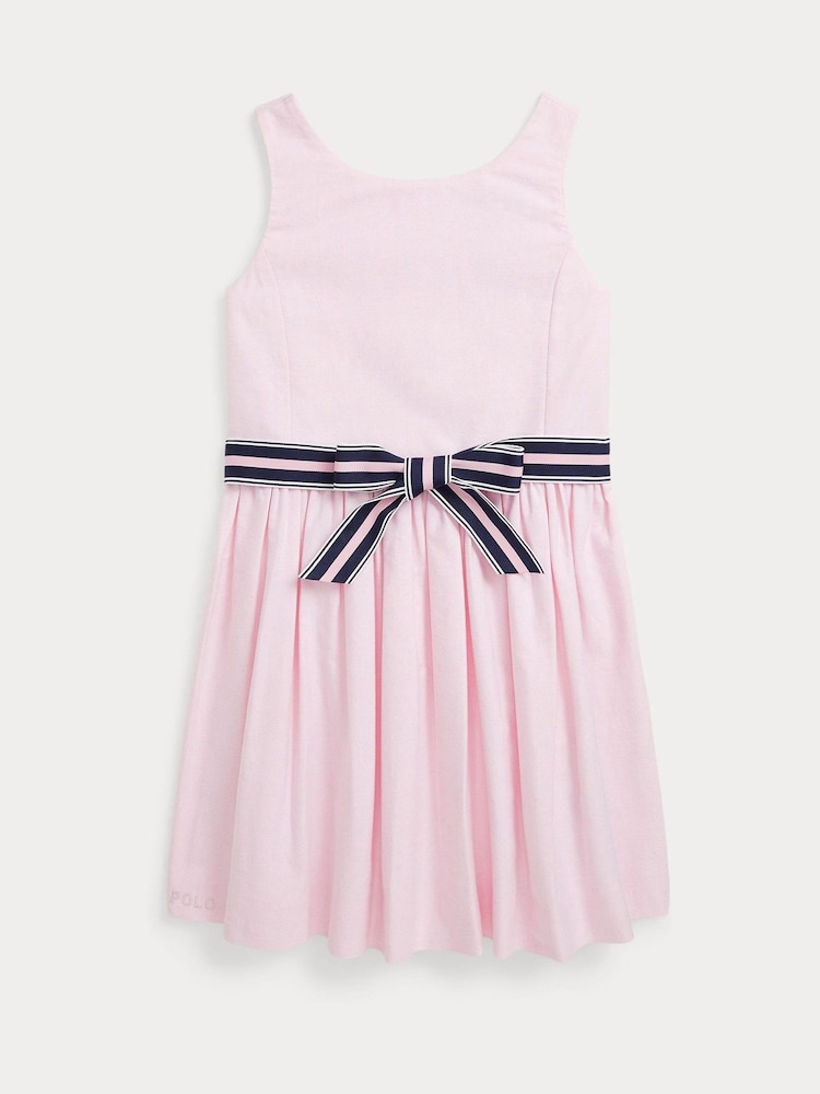 Polo Ralph Lauren Pink Girls Oxford Dress - Image 1 of 2