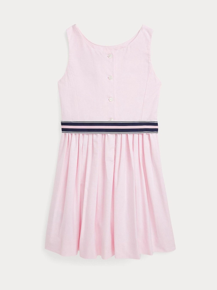 Polo Ralph Lauren Pink Girls Oxford Dress - Image 2 of 2