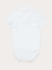 Polo Ralph Lauren White Baby Boys Polo Bodysuit - Image 2 of 2