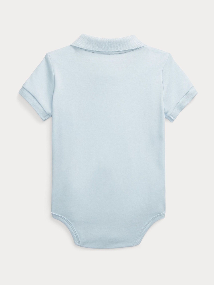 Polo Ralph Lauren Light Blue Baby Boys Polo Bodysuit - Image 2 of 2