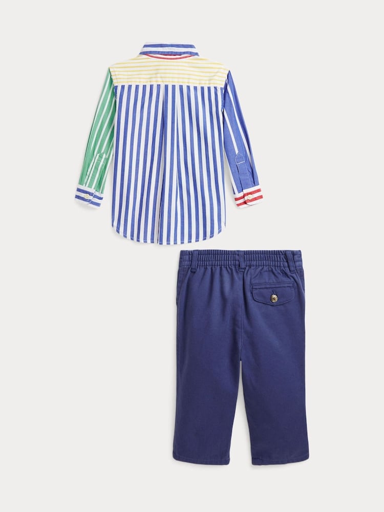 Polo Ralph Lauren Multi Baby Boys Shirt & Chino Trousers Set - Image 2 of 3