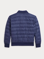 Polo Ralph Lauren Blue Boys Quilted Bomber Jacket - Image 2 of 3