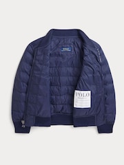 Polo Ralph Lauren Blue Boys Quilted Bomber Jacket - Image 3 of 3