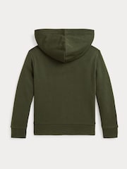 Polo Ralph Lauren Green/White Boys Logo French Terry Jersey Hoodie - Image 2 of 2