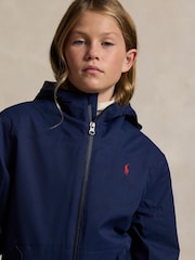 Polo Ralph Lauren Blue Boys Hooded Jacket - Image 4 of 7
