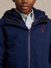 Polo Ralph Lauren Blue Boys Hooded Jacket - Image 5 of 7