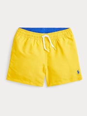Polo Ralph Lauren Yellow Boys Traveller Logo Swim Shorts - Image 1 of 2