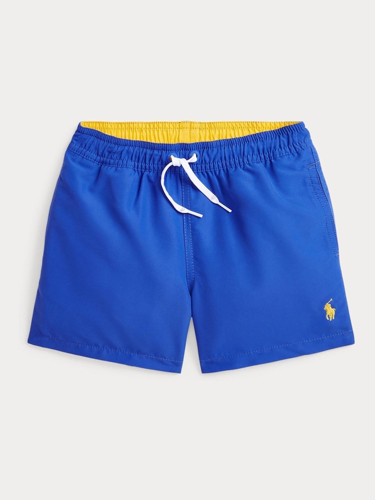 Polo Ralph Lauren Blue Boys Traveller Logo Swim Shorts - Image 1 of 2