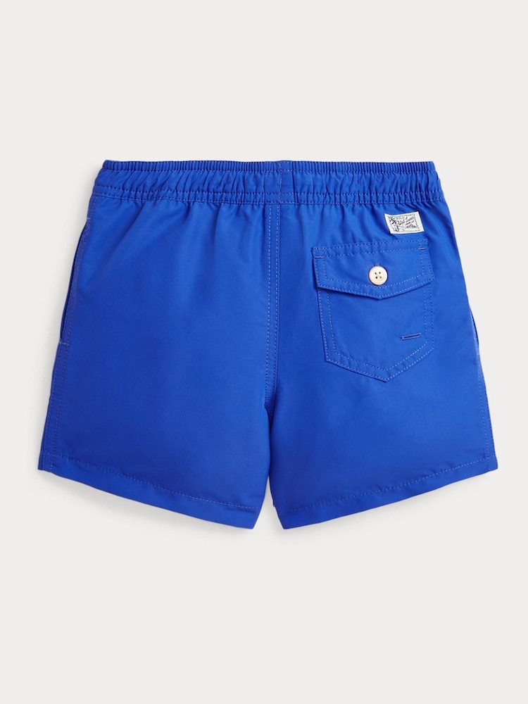 Polo Ralph Lauren Blue Boys Traveller Logo Swim Shorts - Image 2 of 2
