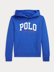 Polo Ralph Lauren Blue Boys Logo Fleece Hoodie - Image 1 of 2