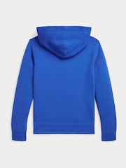 Polo Ralph Lauren Blue Boys Logo Fleece Hoodie - Image 2 of 2