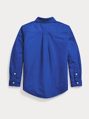 Polo Ralph Lauren Blue Boys Garment Dyed Oxford Shirt - Image 2 of 2