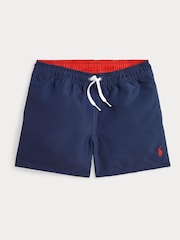 Polo Ralph Lauren Navy Boys Traveller Logo Swim Shorts - Image 1 of 2